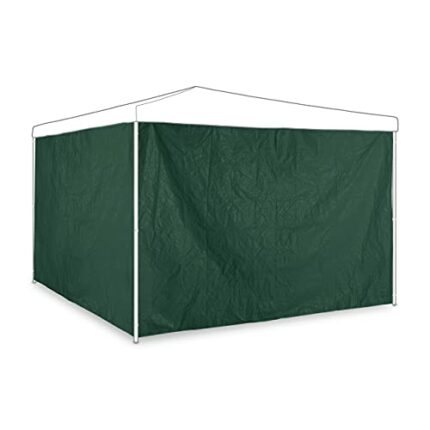 Relaxdays Side Panels, Set of 2, Side Wall for 3 x 2 m Gazebos, Waterproof, Without Windows, Plastic, Green