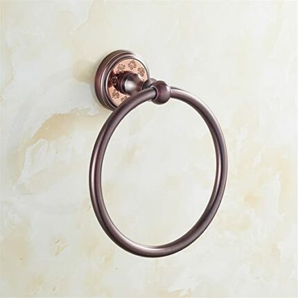 HIGOH Towel Racks,Bath Towel Holder,Bathroom Hand Towel,European All Copper Towel,Fashion Orb Towel Rack,Round Towel Hanging, Bathroom Accessorie