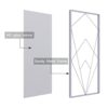 WONSTART Rectangular Wall Mirror Mounted Decorative Long Hanging,Metal Frame Wall Mirrors for Living Room or Bedroom、Entrance