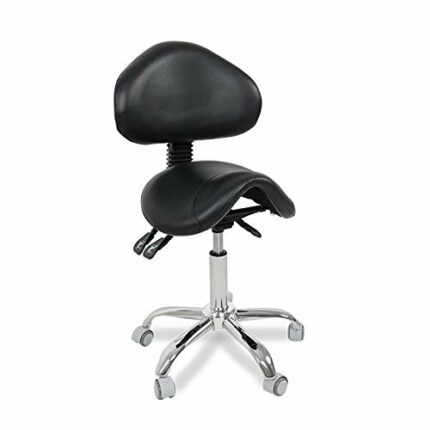 HIGOH Stools,Saddle Stool Professional to Help Relieve Back Pain with Swivel Hydraulic Gas Lift Ergonomic Stool