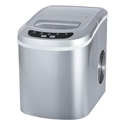 LUKEO Small Commercial Automatic Ice Maker Household Ice Cube Make Machine for Home Use, Bar, Coffee Shop