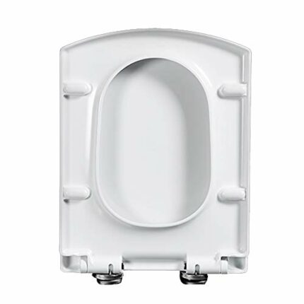 Keebgyy Toilet Seats Multifunctional Quiet Close PP Material Rectangle Type Thicken Mute Slow Down Detachable Bathroom Accessories Fits All Regul