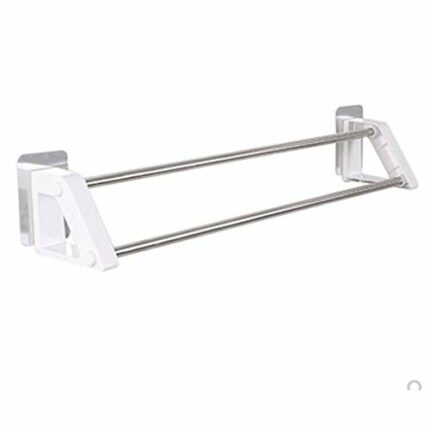 N/A Towel Rack,towel,Bathroom Shelf,stainless Steel Towel Rack,，Powerful Suction Cup Towel Bar Double Rod