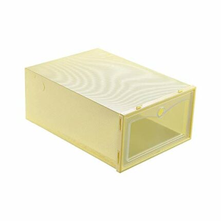 EYHLKM Foldable Clear Shoes Box Storage Shoe Box Drawer Organizer Household DIY Shoe Box Drawer Divider Home Storage Stacking (Color : A)