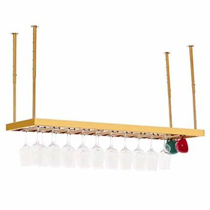 Craft Simple Inverted Wine Rack Metal Creative Stylish Simplicity Display Home Goblet Holder Wine Glass Holder Adjustable Height Restaurant Kitch