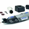 Dremel 8220 Cordless Rotary Tool 12 V, Multi Tool Kit with 1 Attachment, 5 Accessories, Lithium-Ion 2.0 Ah Battery, LED Light, Speed 5000-35000 r