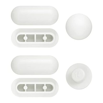 GLADFRESIT Toilet WC Seat Buffer Set, Toilet Seat Bumper, Noise Dampening Bumpers, Gasket Toilet Seat Buffer Set, Universal Toilet Bumper, Replac