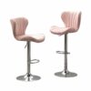 DINGZZ Furniture Ellston Adjustable Swivel Barstool - Set of 2 Counter Stool Bar Stool Chair (Color : 3-pack, Size : Light Grey)