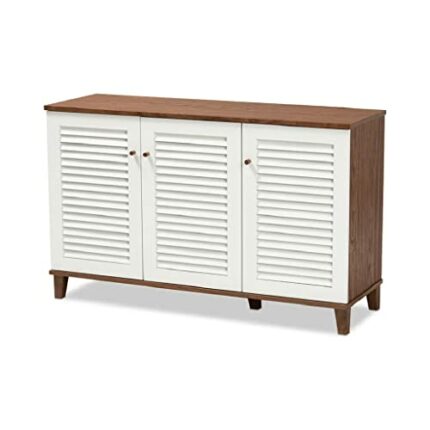 TJLSS Entrance Shoe Cabinet Hallway Storage Shoe Cabinet Wooden Storage Space Saving Rack