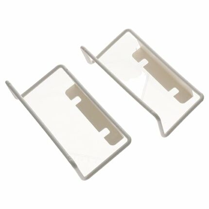 2Pcs Plastic Towel Rack,Space Saving Door Back Organizer Over The Door Cabinet Cupboard Hanger Multifunction Towel Bar Rack for Home Kitchen Bath