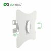 conecto, TV Wall Mount up to 42 Inches / Tilts (+/-20°) / Pivoting (+/-45°) / up to VESA 200 / Load Capacity 30.0 kg / White
