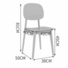 WALNUT Plastic Chair Dining Chairs for Dining Rooms Modern Restaurant Furniture Living Room Bedroom Kitchen Plastic Dining Chair (Color : B)