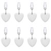 WANGCL 8PCS Tablecloth Weights Tablecloth Pendant With Stainless Steel Clip For Outdoor Family Dinner Garden Party Wedding Camping Picnic-Heart S