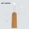 YEAKE Vanity Makeup Mirror with Natural Bamboo Stand,8 Inch 1X/3X Magnification Double Sided 360 Degree Swivel Magnifying Mirror,Portable Table D