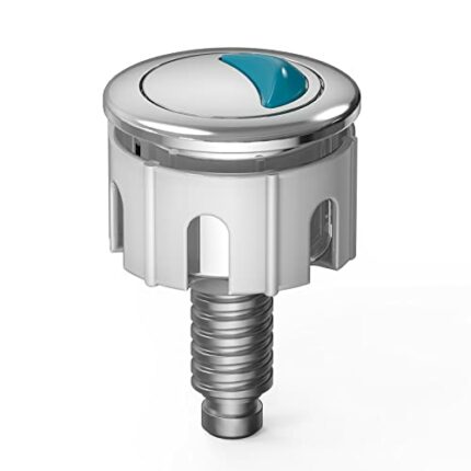 Toilet Flush Buttons Replacement Compatible with Ideal Cistern Tank, Ancable Replacement Dual Double Flush Oval Push Button for Ideal Cistern Tan