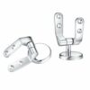 Toilet Seat Fittings, Zinc Alloy Toilet Seat Replacement Hinge with Fittings and Repair Parts, for Most Wooden | Resin | MDF Toilet Seat
