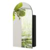 Black Arch Medicine Cabinet With Mirror, Recessed Medicine Cabinet Or Surface Mount - 16" x 27" In, Black Farmhouse Bathroom Medicine Cabinet Wit