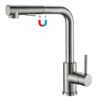 Tohlar Black Kitchen Tap Mixer with Pull Out Sprayer,360°Swivel Mixer Taps with Magnetic Docking,Stainless Steel Monobloc Single Handle Kitchen S
