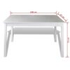 WALNUT Kitchen Tables and Chairs Set Dining Room Table Set for 4 White