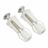 NATUCE 2pcs Toilet Seat Fittings Toilet Seat Hinges Screws Toilet Lid Screws Top Nuts Screw Fixing Hinges Screws Expanding Rubber for Toilet Cove