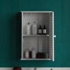 Bath Vida Bathroom Cabinet Single Door Shutter Wall Mounted Storage, White