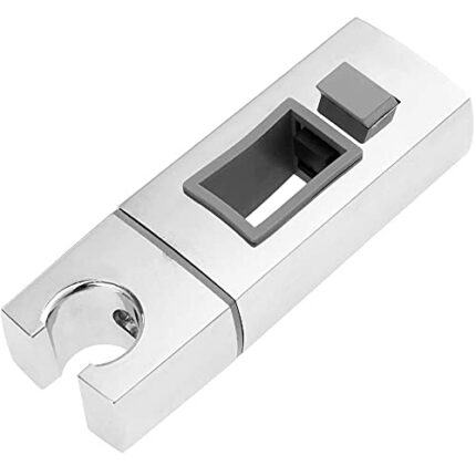 I3C Square Shower Head Holder for Square Shower Riser,Adjustable Bathroom Handheld Shower Holder ABS and Surface Chrome Plating for 30 X 18 mm Fi