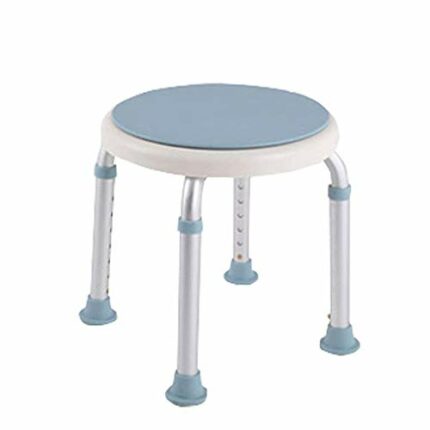 Bath Stools,Stools,Shower Stools Round Bathroom Shower Stool - Seat Can Be Rotated | Adjustable Height Shower/Bath Seat Bench for Elderly Disable