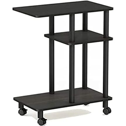 Furinno Side Tables, Wood, Espresso/Black, one size, 29.5 (D) x 50 (W) x 62.7 (H) cm