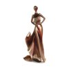European Nordic Style Wine Rack Folding Fan Beauty Girl Statue Resin Figurines Champagne Bottle Holder Desktop Decor Resin Wine Rack