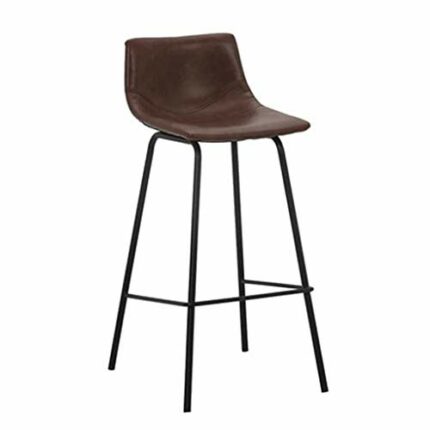 SDFGH Adjustable Height Bar Stool Seat | Airlift Swivel Barstool ，Mid-Back Padded Chair for High Ergonomic Seating (Color : Argento)