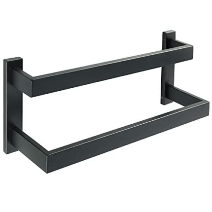 HIGOH Towel Racks, Towel Rail for Bathroom,Wall Mounted Hand Towel Holder,Double Towel Rail,Bathroom Towel Bar,Towel Hanger Towel Holder