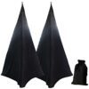 UCARE Floor Speaker Stand Covers Metal Heavy Duty Support Stand Cover for Weddings Banquets Events 3 Sided Triangular DJ Speaker Stand Tripod Cov