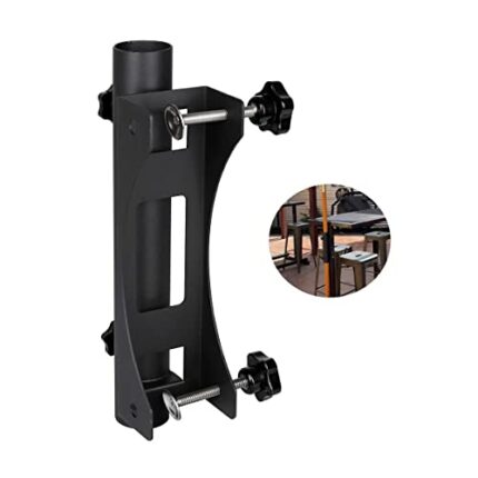 VANROUG Heavy Duty Balcony Umbrella Holder Clamp Garden Fence Parasol Decking Holding Bracket Stand,Clamping range(20mm-63mm),Umbrella Diameter(2