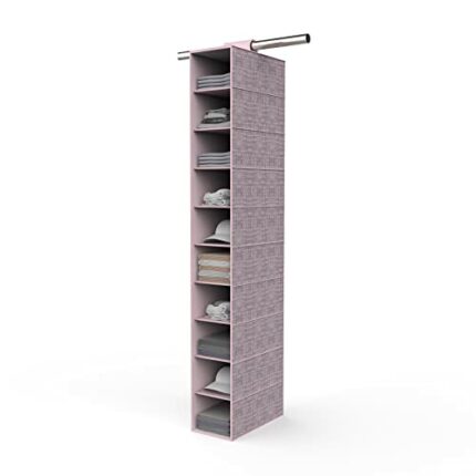 Domsanistor 10-Shelf Hanging Shoe Organizer Hanging Closet Shoe Organizer, Space Saving Shoe Holder & Storage, Closet Organizer Great for Shoes