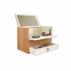 BVDSG Tatami Mini Bay Window Dressing Table Small Apartment Wood Cosmetic Case Small Portable Organizer Makeup Case