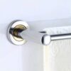 Bathroom Towel Bar Stainless Steel Double Wall Hanging Towel Rack Towel Hanging Towels Balcony Kitchen Bathroom Shelf Tower Hanger/50Cm