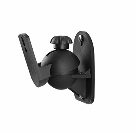 One For All Universal Wall Mount Speaker Bracket – Fully Adjustable – Max weight 3Kg. – black –WM5330