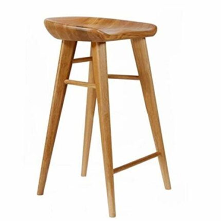 LUKEO FurnitureR Bar Chair Pub Bar Height Barstool Industrial Dining Bar Stools Chairs for Coffee Shop, Bar, Home Balcony-White
