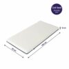 ClevaMama ClevaFoam Support Mattress with Waterproof Cotton Mattress Protector, 70 x 140 cm (bundle)