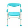 Bath Stools,Shower Stools Bathroom Folding Shower Chair for Elderly Aluminum Alloy Bath Chair Non-Slip for Pregnant Women - Load-Bea100Kg