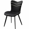 dining chair Kitchen Dining Room Furniture Chairs Faux Matte Suede Leather Dining Chairs Living Room Bedroom Kitchen Backrest Chair (Color : Dark