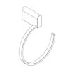 Agua Accessories Towel Ring for Hanging Towel Hanger, Brass Towel Holder Wall Mounted for Bathroom & Kitchen Bathroom Accessories Chrome 12 Years