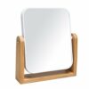 YEAKE Vanity Makeup Mirror with Natural Bamboo Stand,8 Inch 1X/3X Magnification Double Sided 360 Degree Swivel Magnifying Mirror,Portable Table D