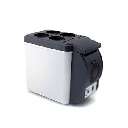 SDFGH 6L Mini Car Refrigerator Dual Use Beverage Cooler Warmer ABS Portable Outdoor Travel Freezer Universal Refrigerator