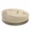 wide smile Patio Rattan Daybed Cover Round Waterproof Daybed Rattan Garden Furniture Cover Breathable Oxford Fabric Outdoor Daybed Sofa Protectiv