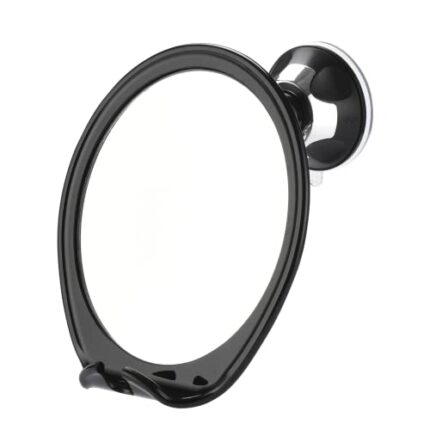 TranquilBeauty Fogless Mirror for Shower Bathroom with Suction Cup - Portable Face Mirror for Shaving, Makeup, Toothbrushing, Travel - Adjustable