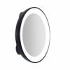 Zadro LED Ring Light Compact Mirrors w/Magnification & Suction Cup Mounting (3.5" dia., 15X, Black)