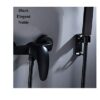 Black Shower Hose Stainless Steel Shower Bath Extension Replacement Part Bathroom 1.5m Flexible Hose Handheld Shower