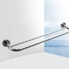 Towel Rail,bathroom towel rack Tower Hanger Stainless Steel,Double Pole bathroom towel rack,Bathroom Accessories Shelter-23.62 Inch,Chrome