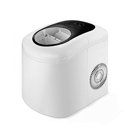 LUKEO Commercial Automatic Ice Maker Electric Bullet Round Block Ice Cube Making Machine Small Bar Coffee